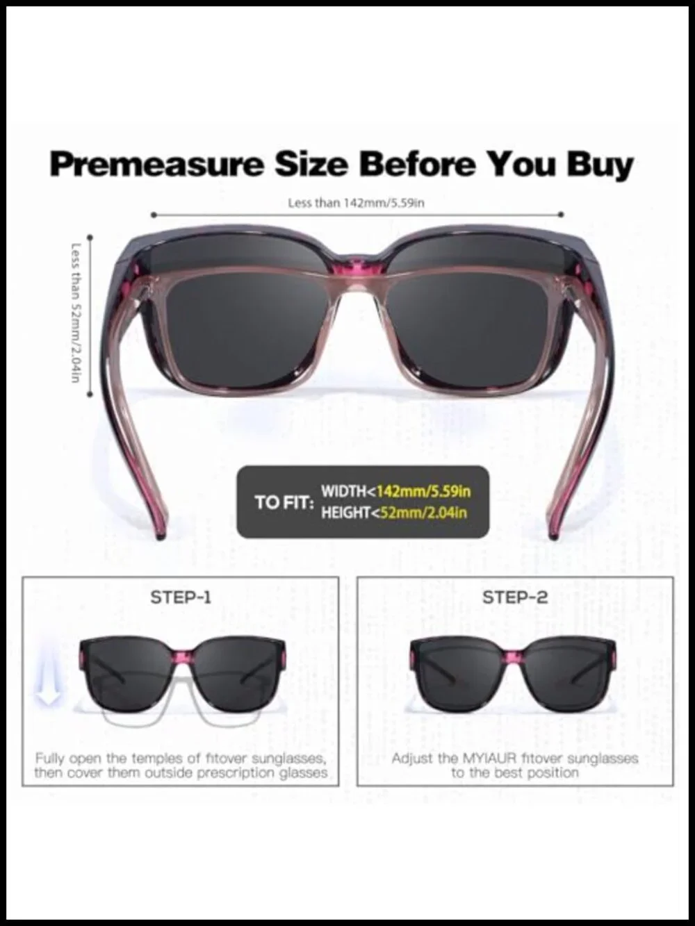 Oversized Fit Over Sunglasses Polarized UV400 Driving Sunglasses